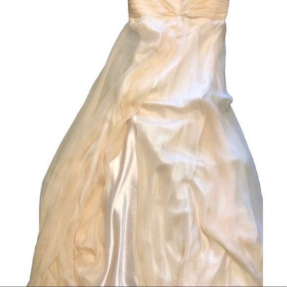 NWT Beautiful Strapless Lace Up Back A-Line Evening Gown by Coya Collection SzXL - Picture 8 of 9